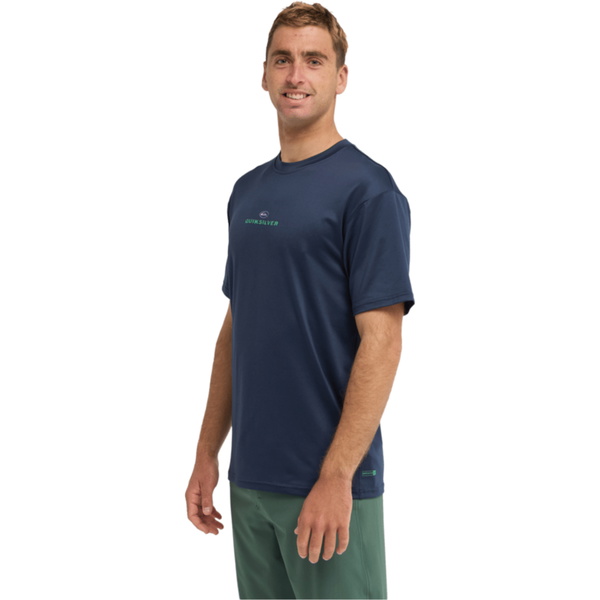 2026 Quiksilver Mens Nomad Surf Tee Short Sleeve Rash Vest EQYWR03477 - Dark Navy